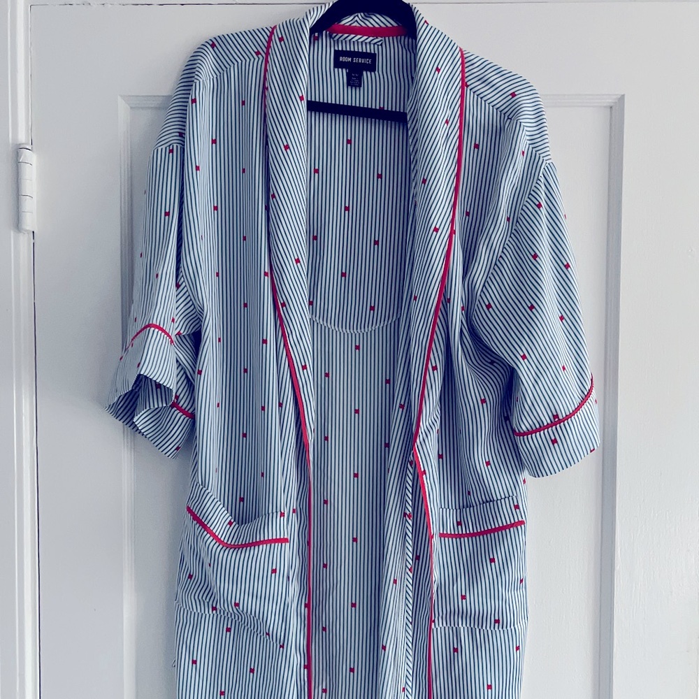 Room Service Robe + Pajama Cropped Pants